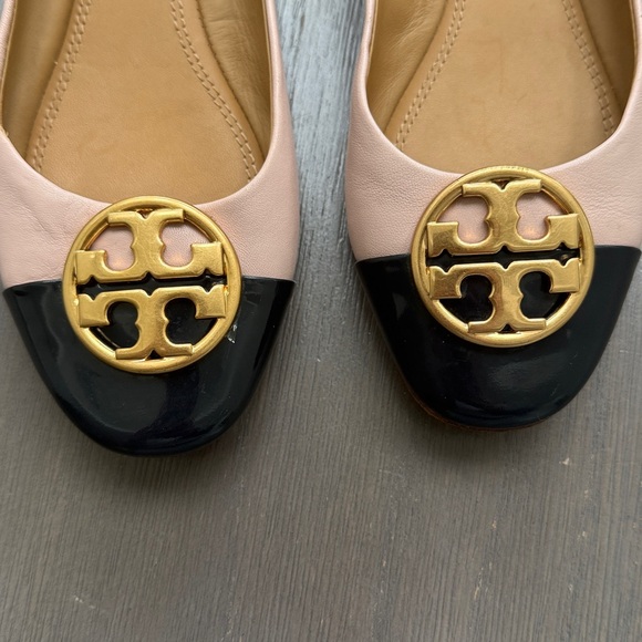 Tory Burch Chelsea Leather Cap Toe ballet flats - Picture 4 of 9